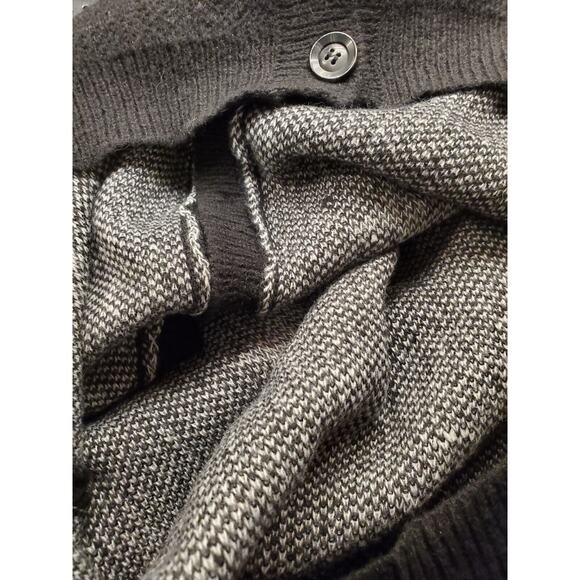 Romwe NWT Cardigan Knit Sweater Black White Stars Crop Size XL, EUR 44, US 12‎ - Picture 8 of 11